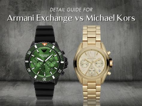 armani exchange vs michael kors|Armani Exchange: From Armani Exchange to Michael .